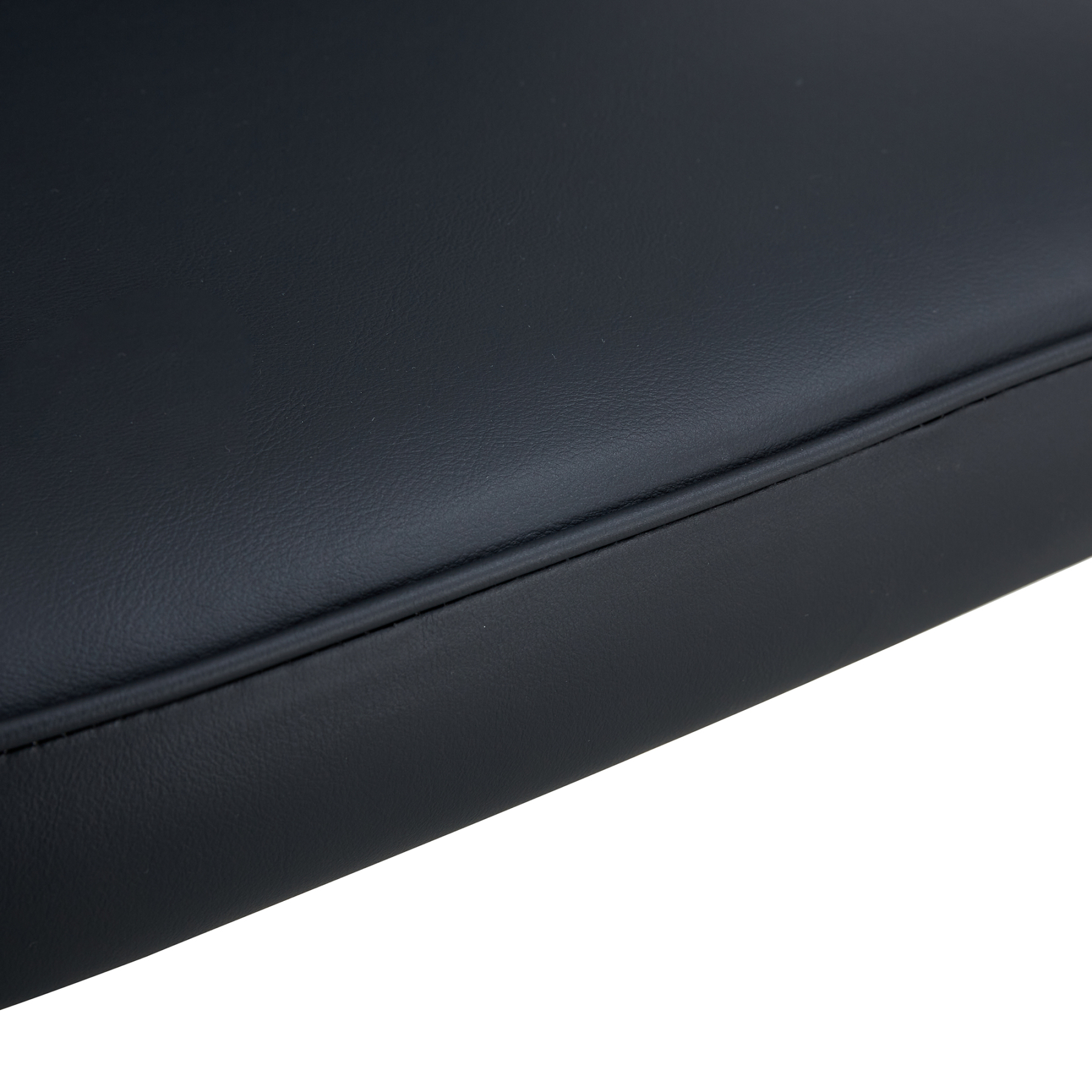 OKWISH Black PU Leather Dining Chair Set with Metal Legs