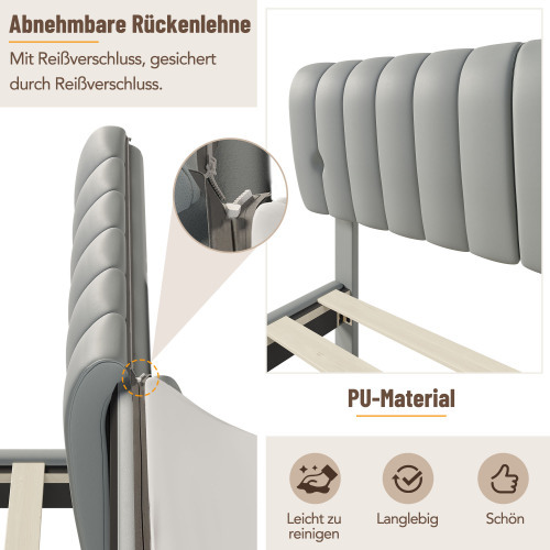 Modisches PU-Polsterbett-OKWISH