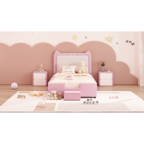 Niedliches gepolstertes Kinderbett in Ohrenform-OKWISH