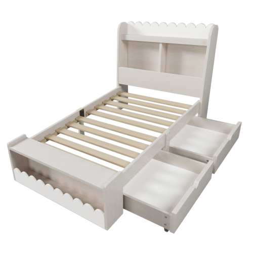 Einzelbett für Kinder mit Stauraum-OKWISH