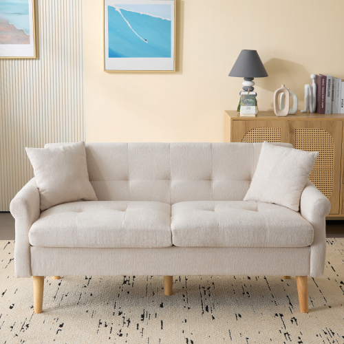 Gepolstertes Zweisitzersofa im modernen Design-OKWISH