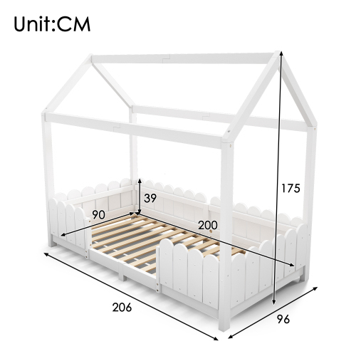 Multifunktionales Kinderbett aus Holz-OKWISH