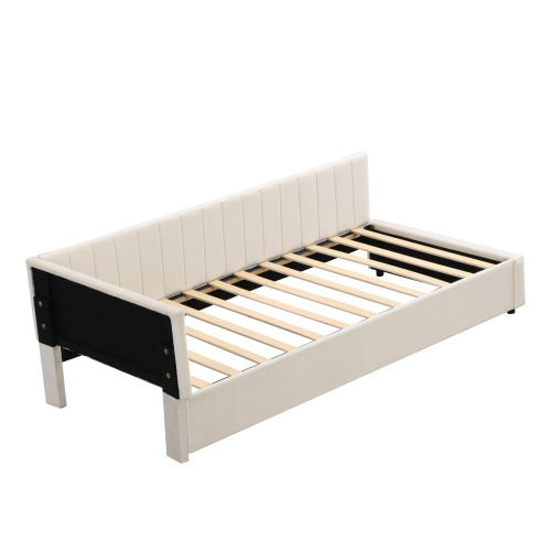 Samtgepolstertes Bett-OKWISH