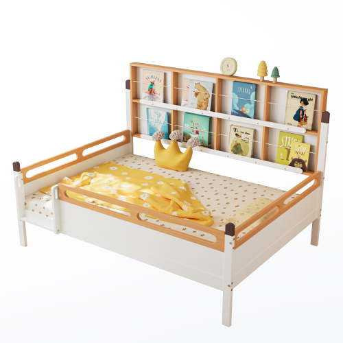 Absturzsicherung und Gitterbett mit offenem Regal-OKWISH