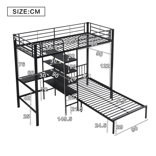 Iron bunk bed-OKWISH