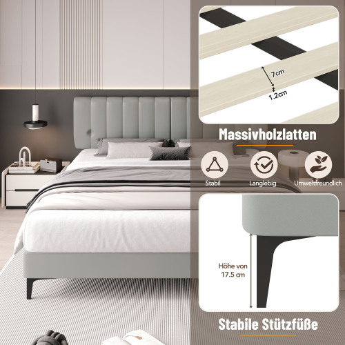 Modisches PU-Polsterbett-OKWISH