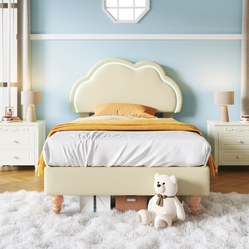Cloud-Kopfteil-Polsterbett-OKWISH