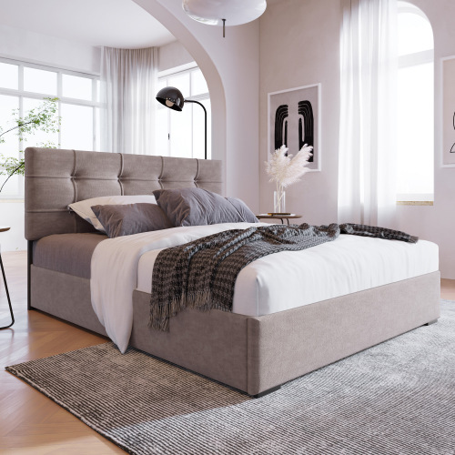 Hydraulisches, mit Samt gepolstertes Bett-OKWISH