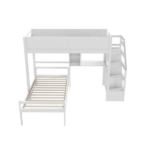 2-in-1-Gitterbett aus Kiefernholz mit hohem Gitter-OKWISH