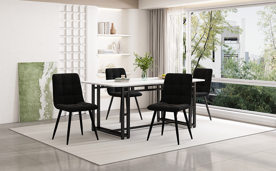 Esstisch Set Esszimmertisch für Esszimmer Küche Wohnzimmer Esszimmerstuhl-Set Essgruppe