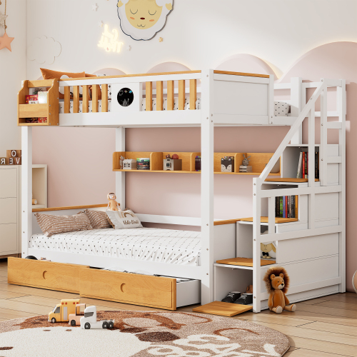 Etagenbett mit Treppe-OKWISH