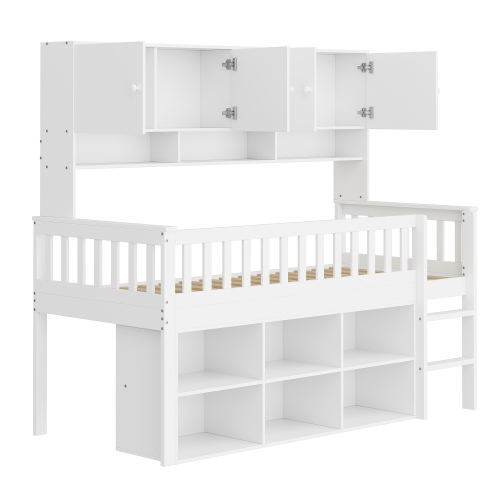 Kinderbett aus Holz mit Stauraum-OKWISH