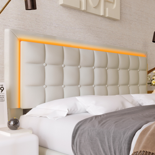 Polsterbett mit Lattenrost und Stauraum Doppelbett inkl. LED-Beleuchtungsleiste Bettg