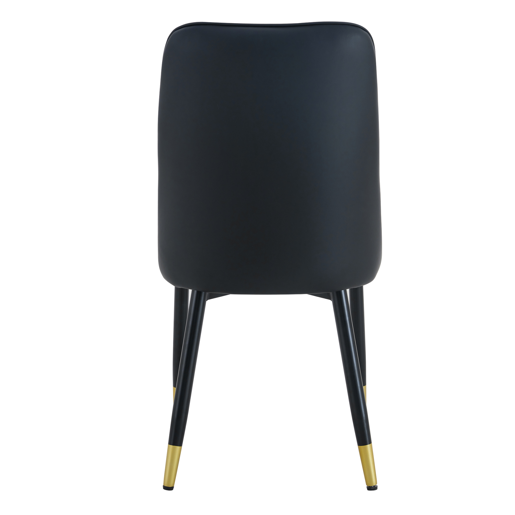 OKWISH Dining Chair with PU Leather Seat and Metal Legs