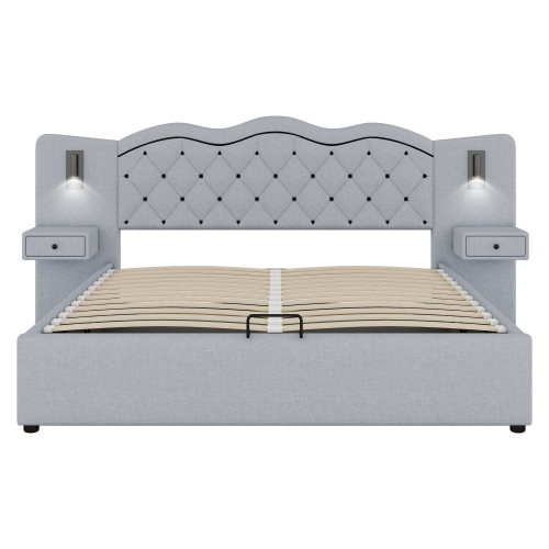 Polsterbett mit integriertem Kopfteil-OKWISH