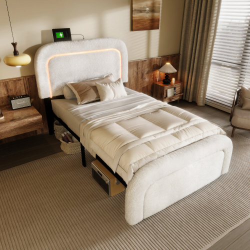 Doppelbett mit höhenverstellbarem Kopfteil-OKWISH