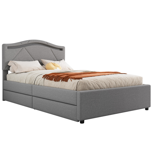 Polsterbett mit Lattenrost-OKWISH