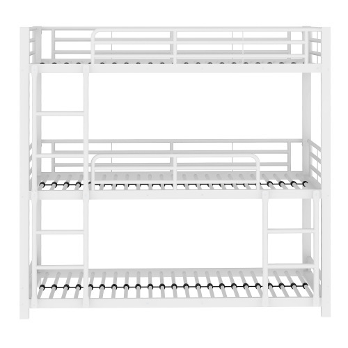 Doppelschichtiges Metallbettgestell für drei Personen-OKWISH