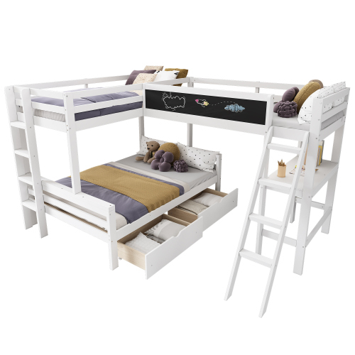 Hochbett aus Kiefernholz-OKWISH