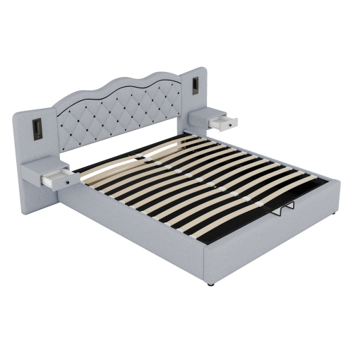 Polsterbett mit integriertem Kopfteil-OKWISH