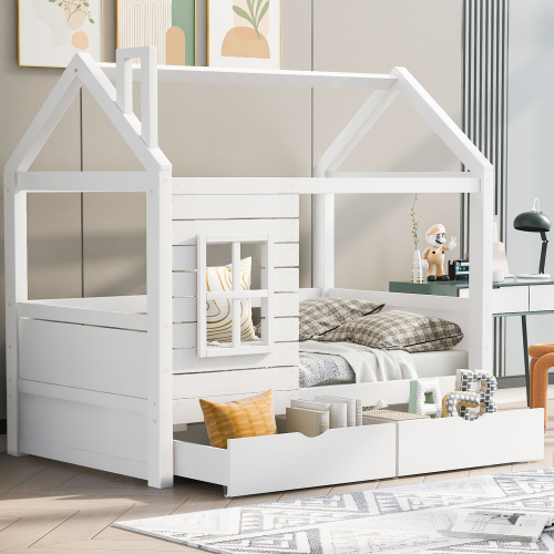 Kinderbett aus Massivholz im Landhausstil-OKWISH