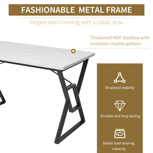 Esstisch mit massivem Metallgestell-OKWISH