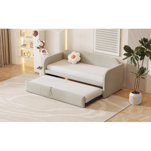 Bequemes, mit Leinen gepolstertes Bett-OKWISH