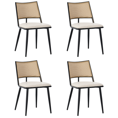 Rattan-Rückenlehne,Wohnzimmer,Schlafzimmerstuhl