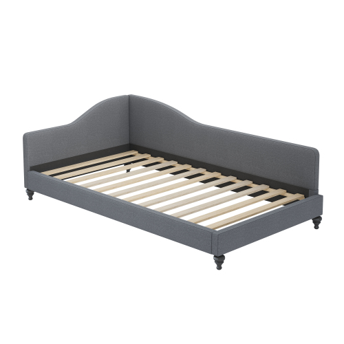 Polsterbett Schlafsofa 90*200 Multifunktionsbett mit Lattenrost und hautfreundlichem Leinenstoff