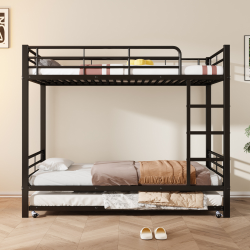 Schmiedeeisernes Etagenbett mit Geländer-OKWISH