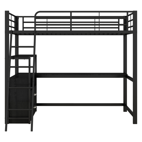 Schreibtischförmiges Bett mit flachem Eisenrahmen-OKWISH