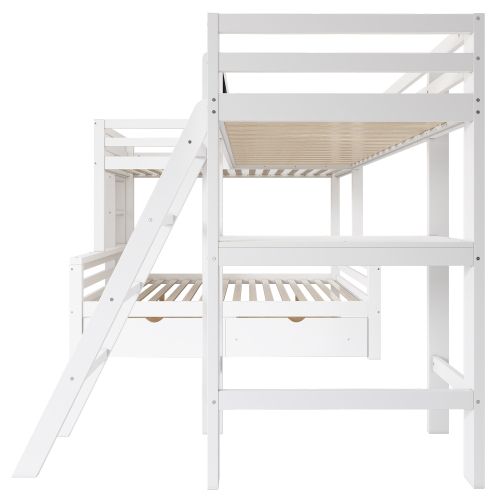 Hochbett aus Kiefernholz-OKWISH