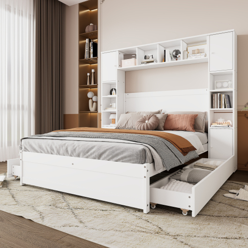 Hochbett-Doppelbett mit zwei Kippschutzschnallen-OKWISH