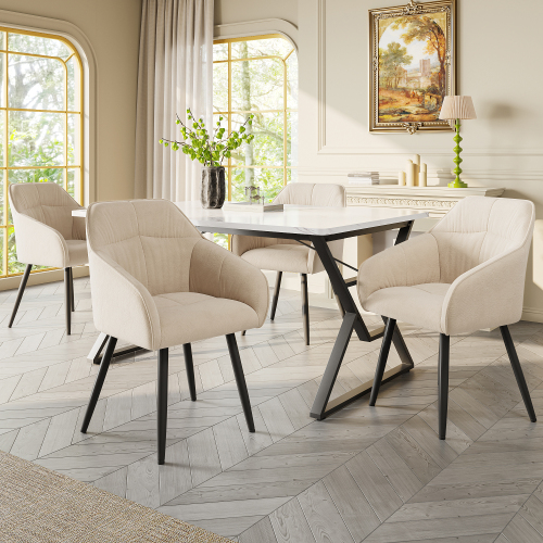 Esstisch mit massivem Metallgestell-OKWISH