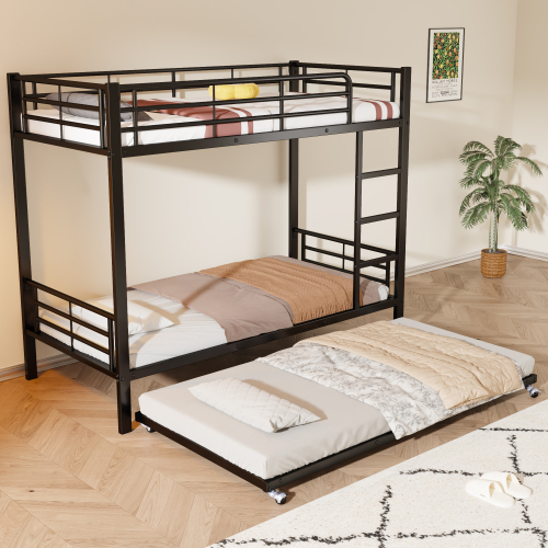 Schmiedeeisernes Etagenbett mit Geländer-OKWISH