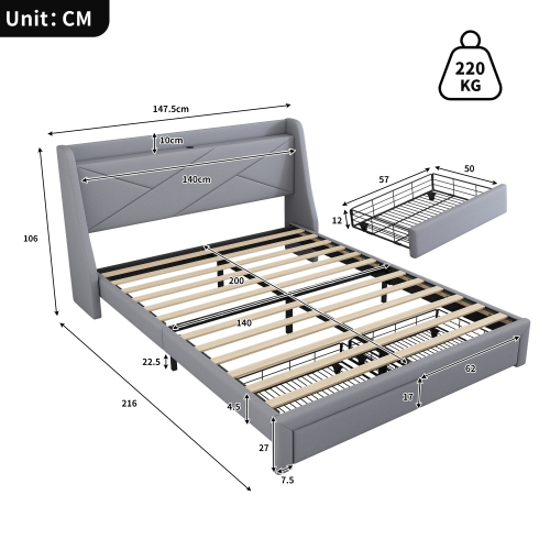 Gepolstertes, praktisches Polsterkopfteil-OKWISH