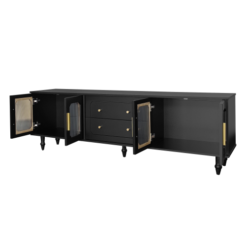 Niedriger TV-Schrank im Retro-Stil-OKWISH