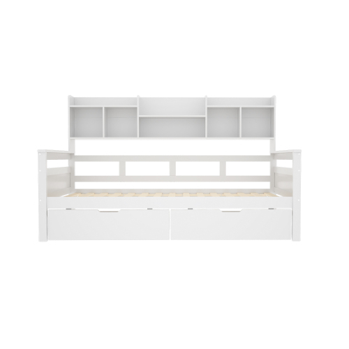 Schlafsofa, Schubladen und Regale, Lattenrost, Kinderbett, Jugendbett, Einzelbett, Massivholzbett