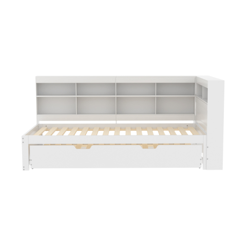 Multifunktionales Doppelbett aus Massivholz-OKWISH
