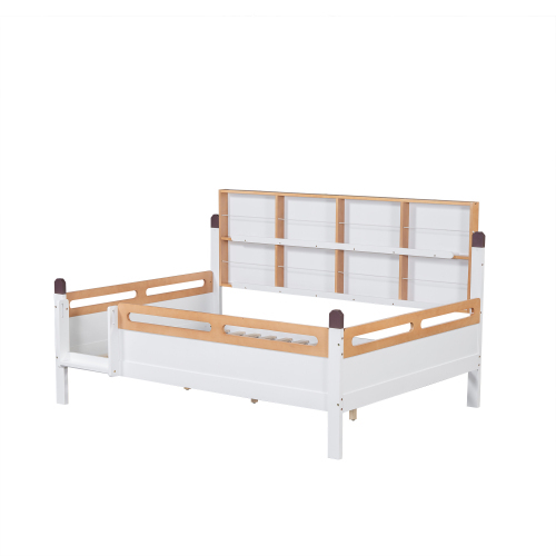 Absturzsicherung und Gitterbett mit offenem Regal-OKWISH