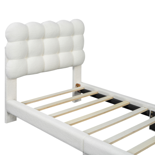 Stilvolles gepolstertes Doppelbett-OKWISH