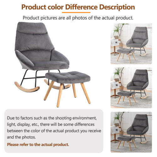 Ergonomischer Freizeit-Schaukelstuhl mit Ständer-OKWISH