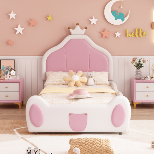 Weiches Kinderbett mit Kronenform-OKWISH