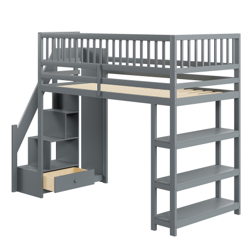 Multifunktionales Hochschrank-Design-Holzbett-OKWISH