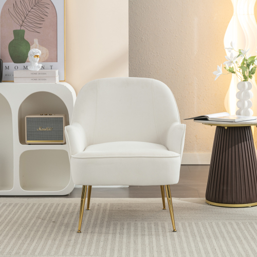 Moderner ergonomischer Stuhl aus weichem Samtstoff-OKWISH