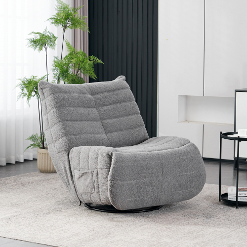 Teddy Plüsch Massage beheizter Drehstuhl-OKWISH