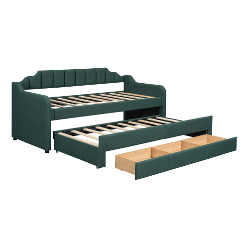 Klappbares, gepolstertes Schlafsofa mit Schublade-OKWISH