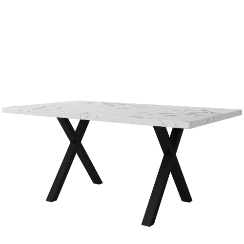 Rechteckiger Esstisch mit Kreuzbein-Design-OKWISH