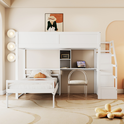 2-in-1-Gitterbett aus Kiefernholz mit hohem Gitter-OKWISH