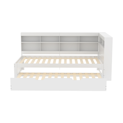 Multifunktionales Doppelbett aus Massivholz-OKWISH